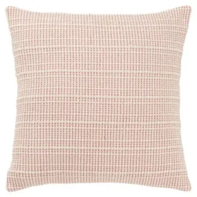 20"x20" Oversize Horizontal Striped Square Throw Pillow Cover Pink - Rizzy Home