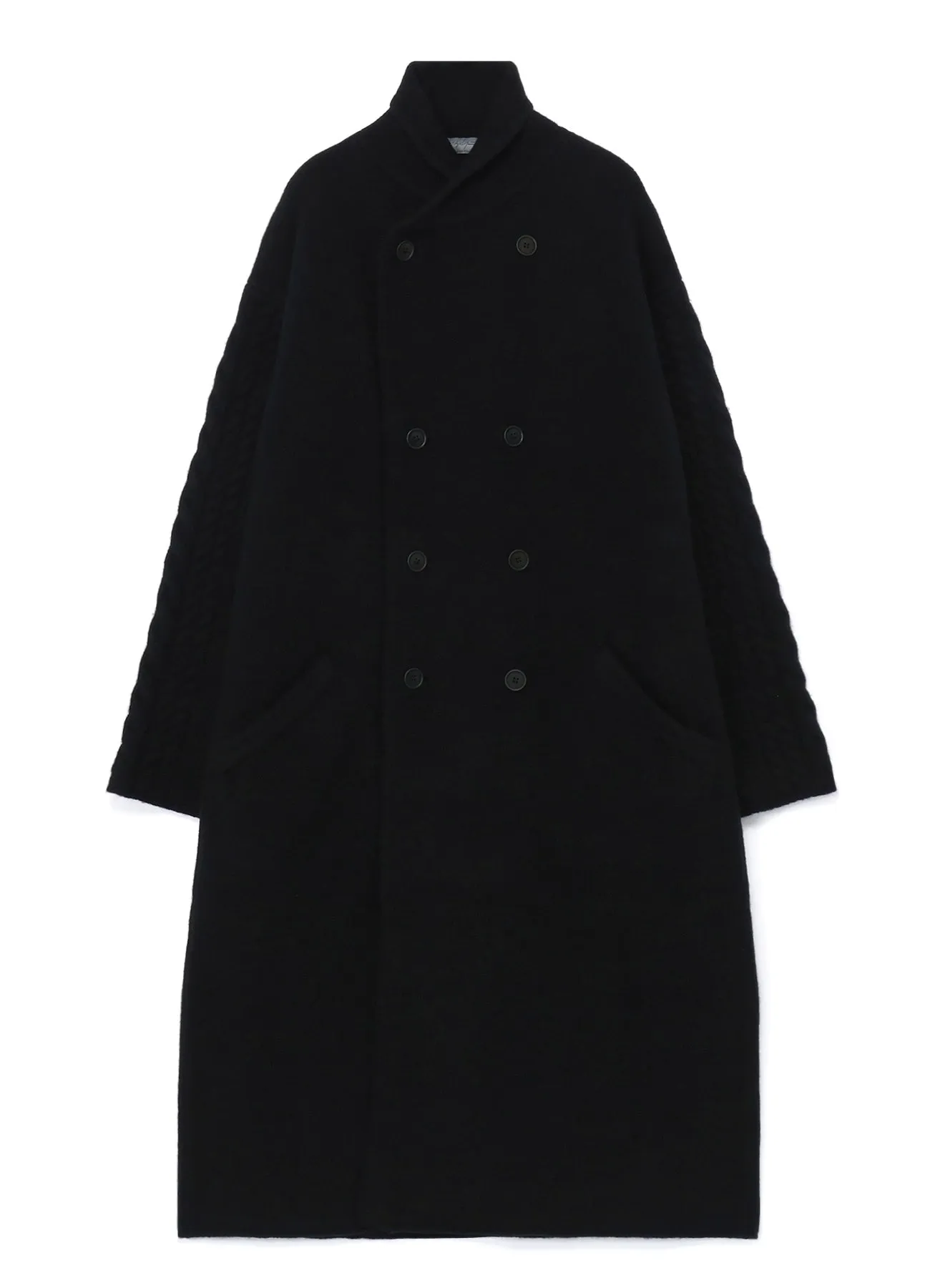 3G WOOL FELT FULLED SHAWL COLLAR COAT