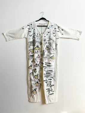 #64 Hand-painted Jumpsuit M/L