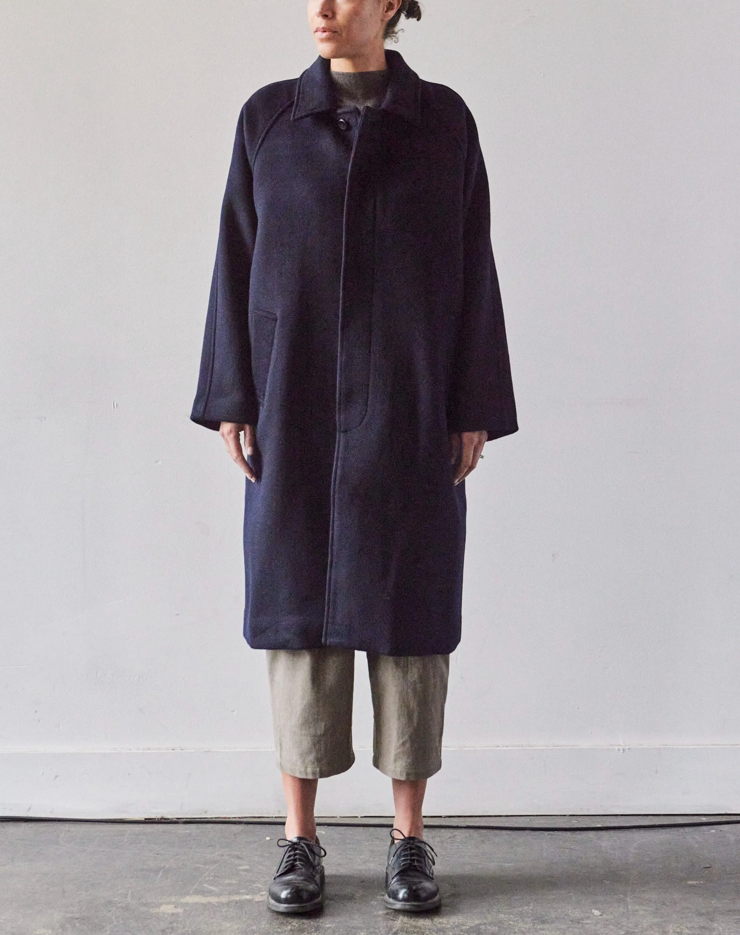 7115 Winter Wool Duster, Navy