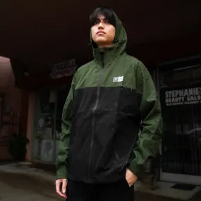 808ALLDAY  Black/Olive Weather Tech Rain Jacket