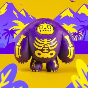 Abominable Toys Chomp - Electric Purple Skeleton Glow Edition /450 made - Plastic Empire Exclusive [Box Condition: 8/10]