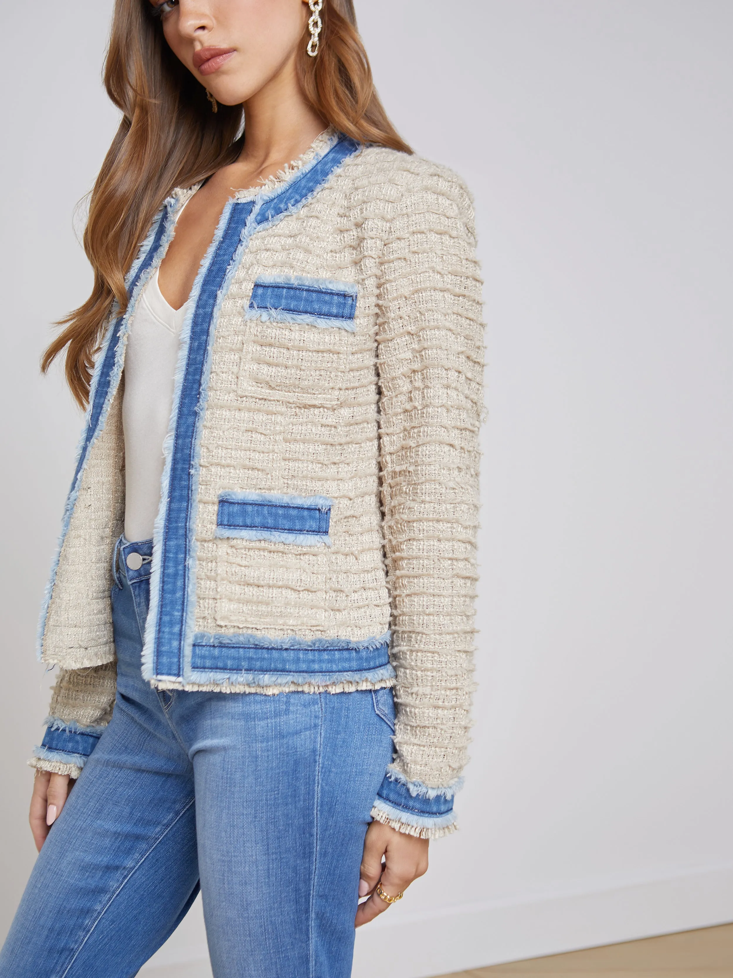 Agnes Tweed Denim Jacket