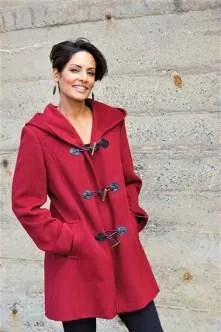 Alpaca Red Hooded Coat