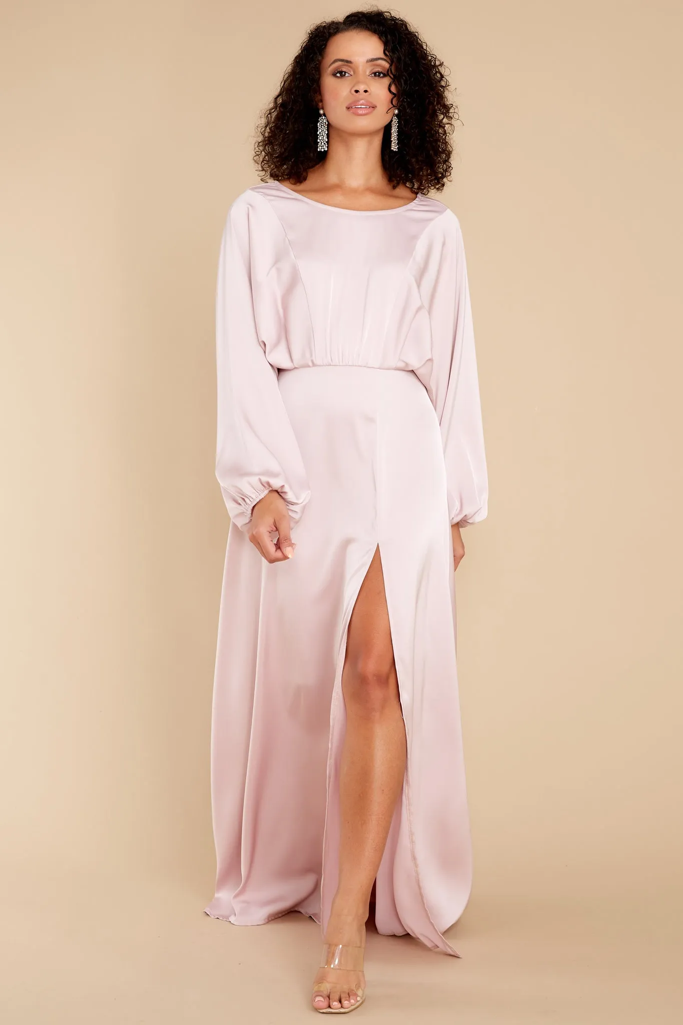 Always Elegant Blush Maxi Dress