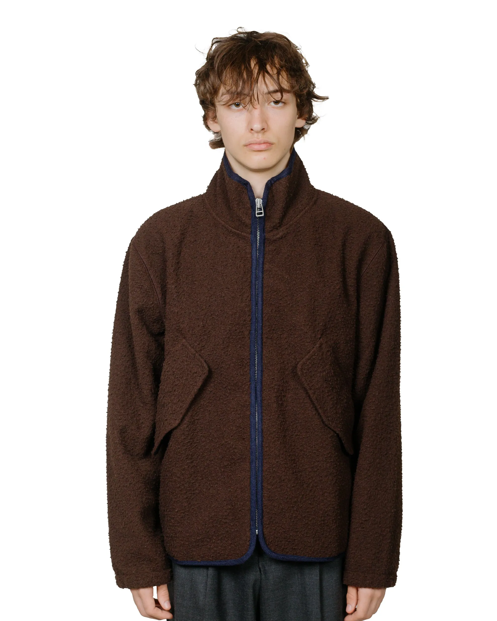 Another Aspect Another Fleece Jacket 1.0 Brown/Navy