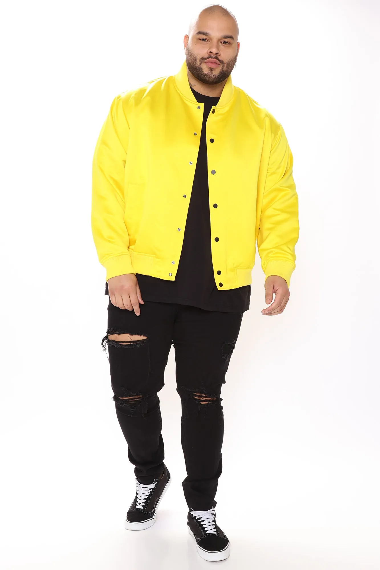 Ashton Essential Bomber Jacket - Yellow