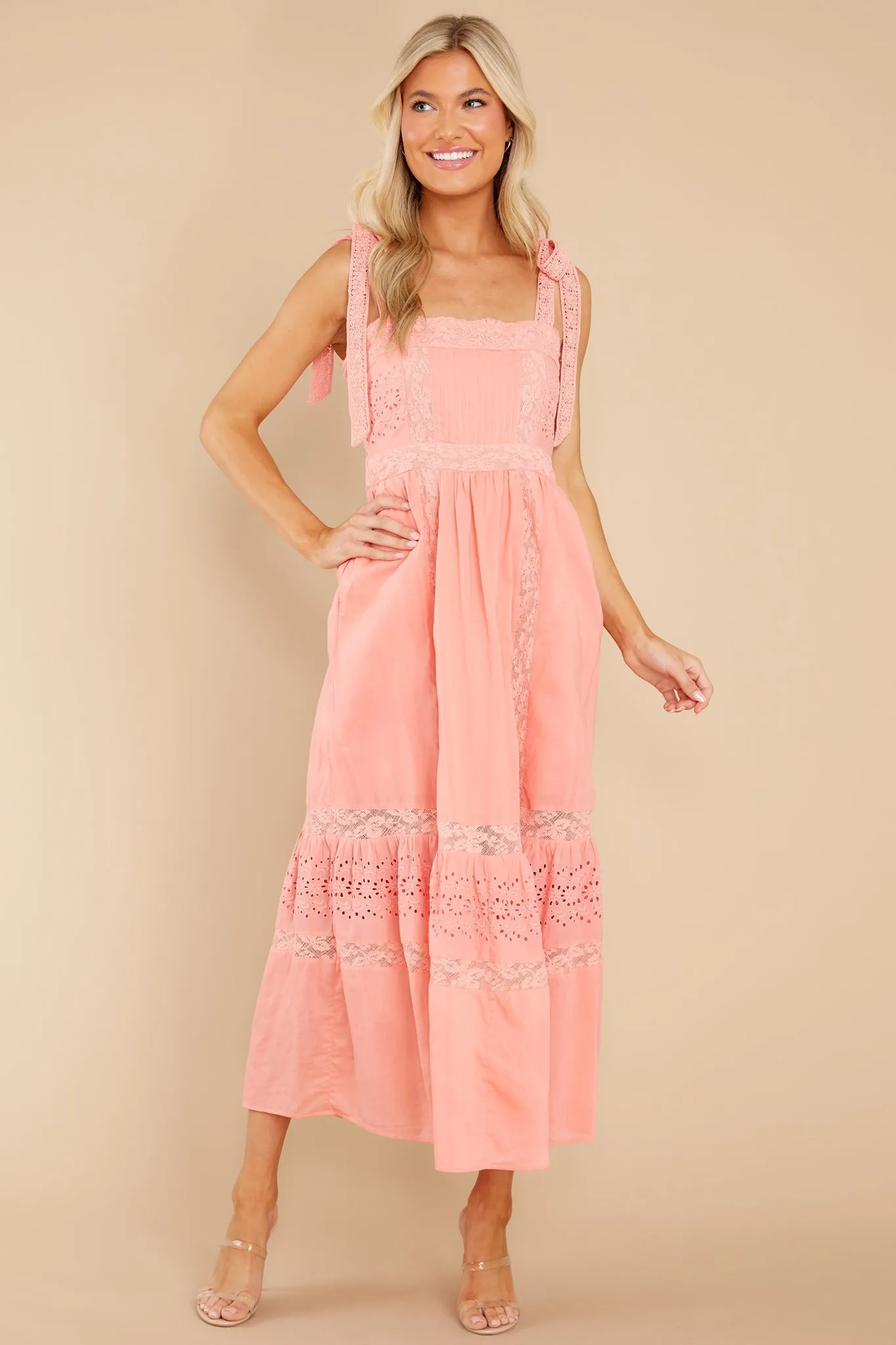 Ayala Peach Blossom Maxi Dress