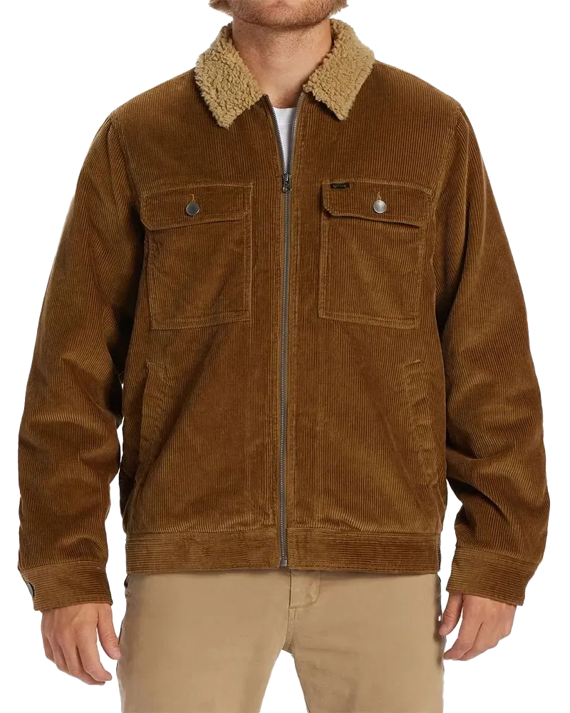 Barlow Sherpa Cord Jacket in Almond