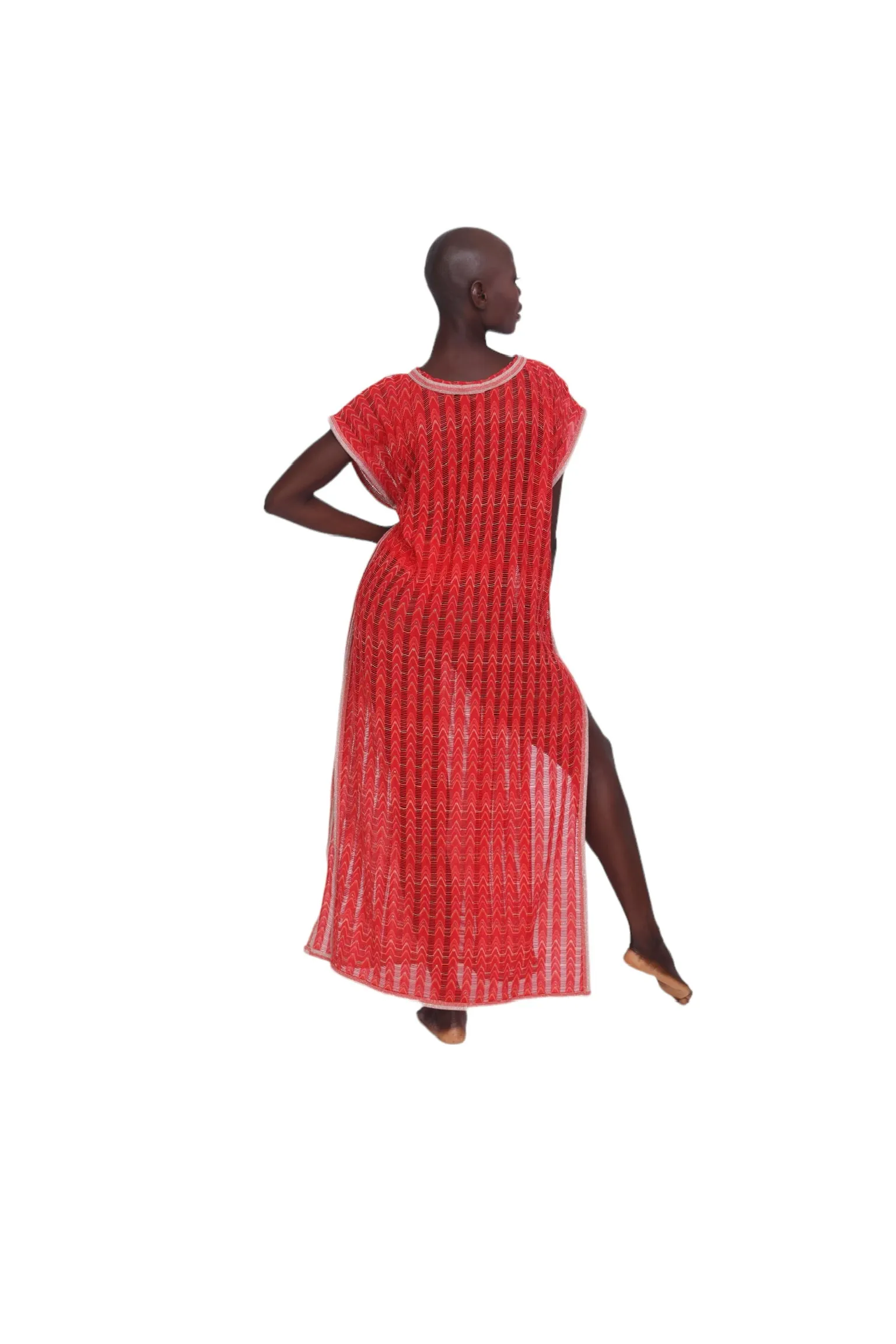 Beach Dress Coverup - Red