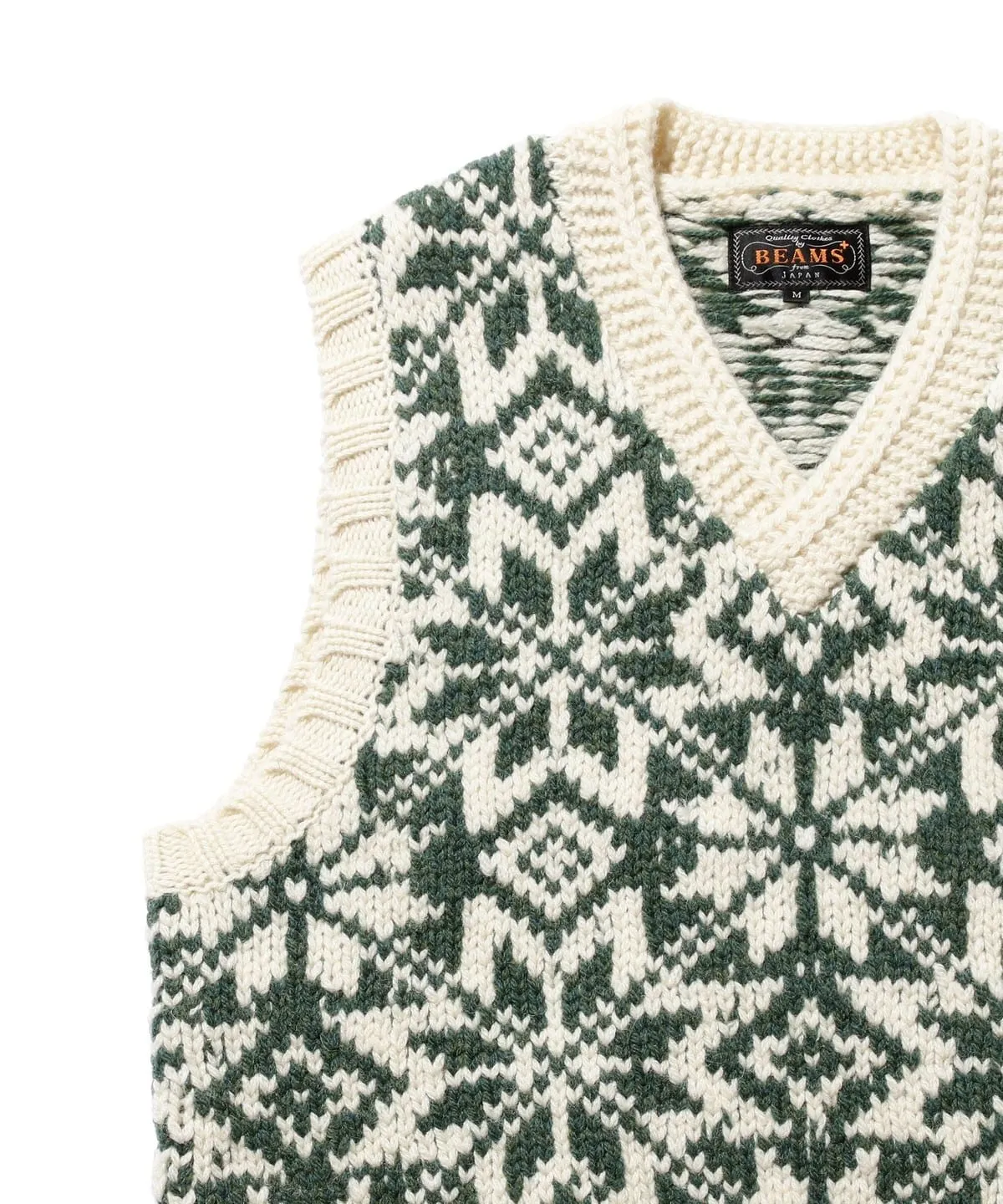 Beams Plus | Snow Pattern Vest 3G | Green