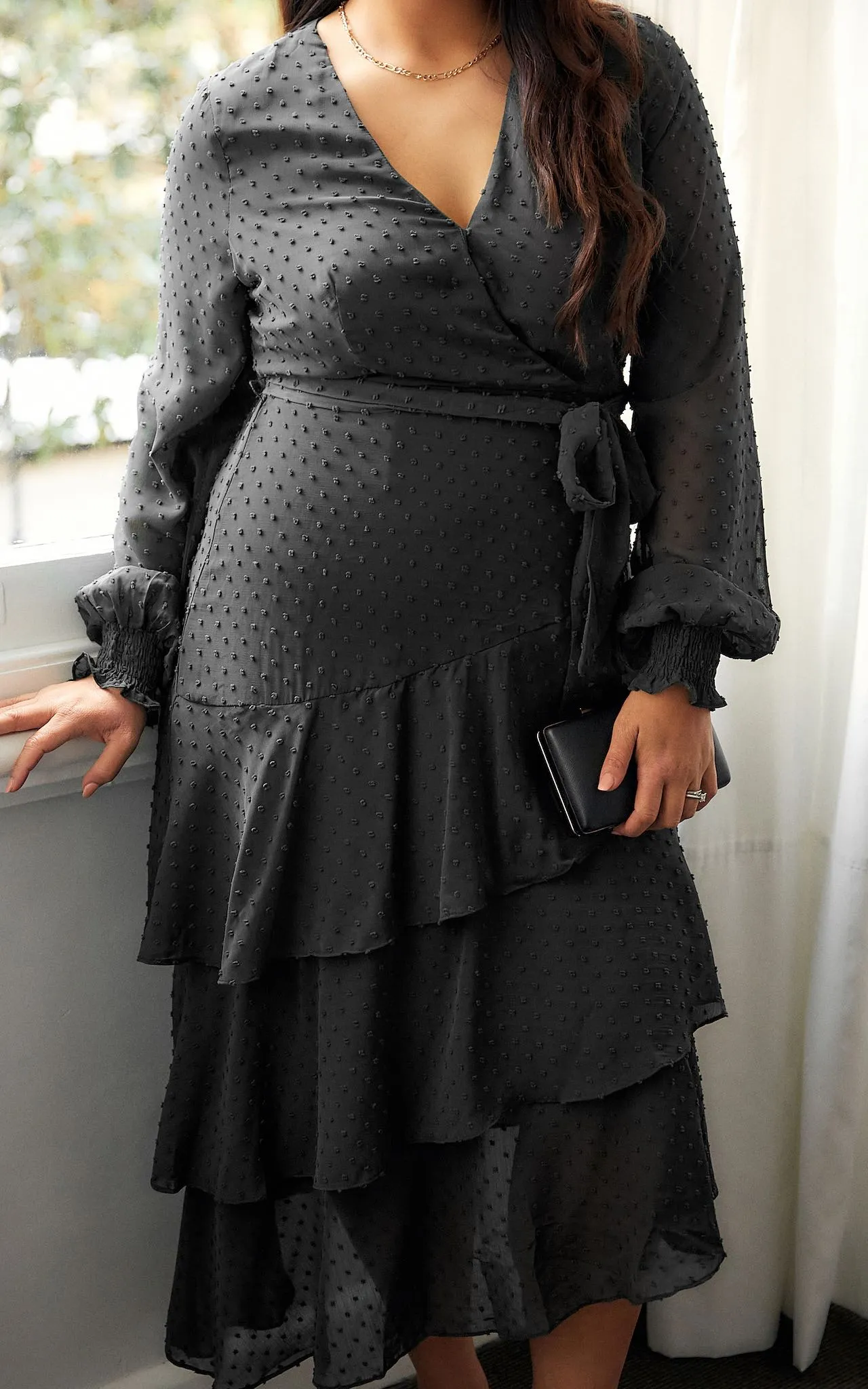 Beatrice Dress - Black Texture