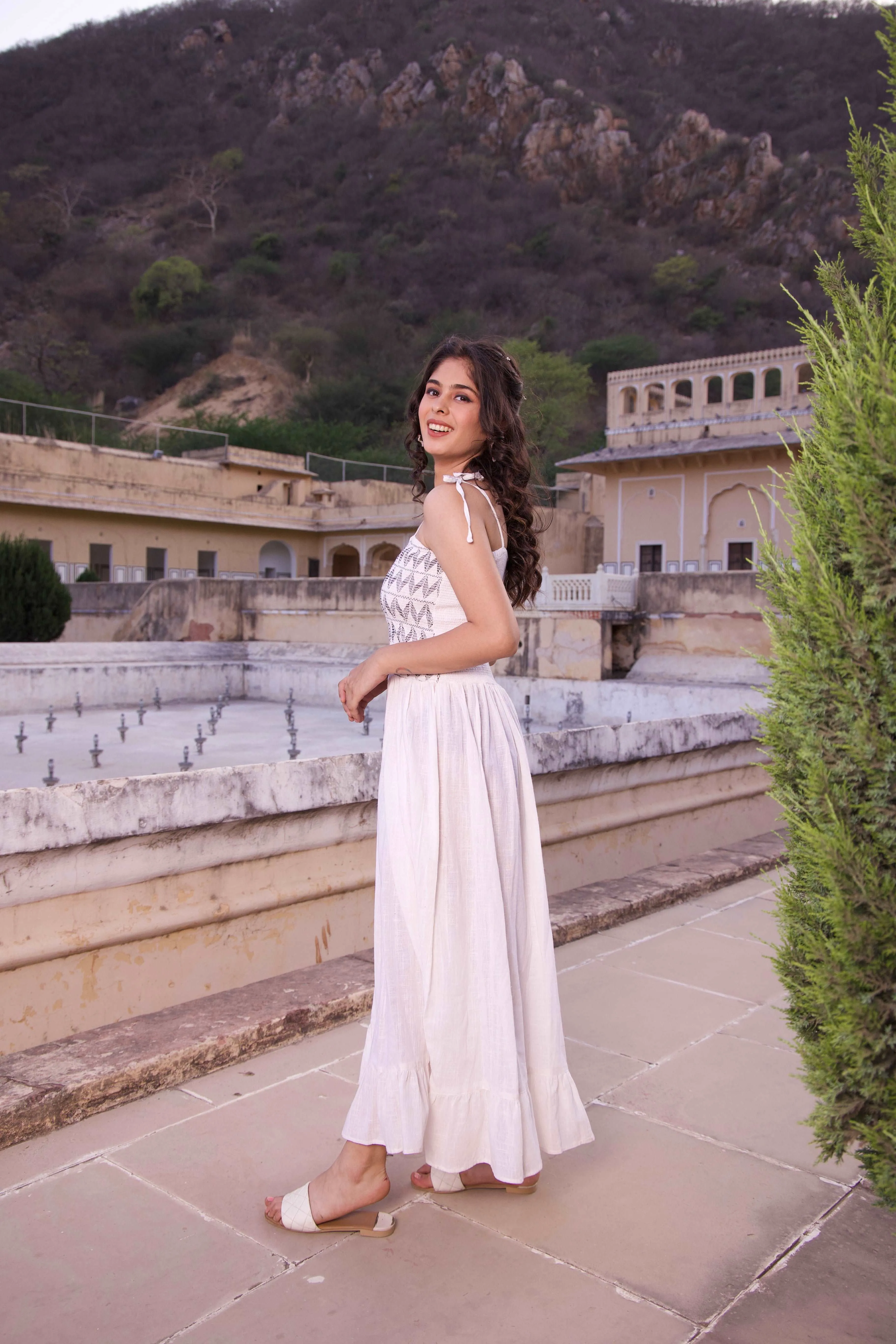 Black and White Jacket Maxi Dress