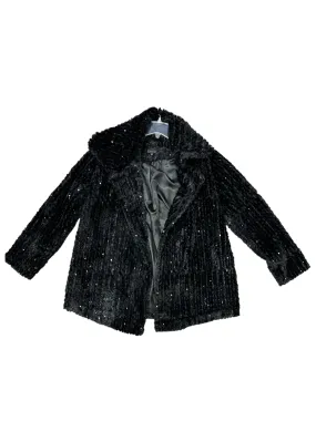 Black Jacket Faux Fur & Sherpa Clothes Mentor, Size M