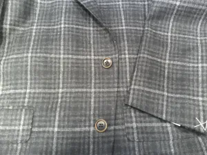 Black Label Black/Grey Windowpane Jacket