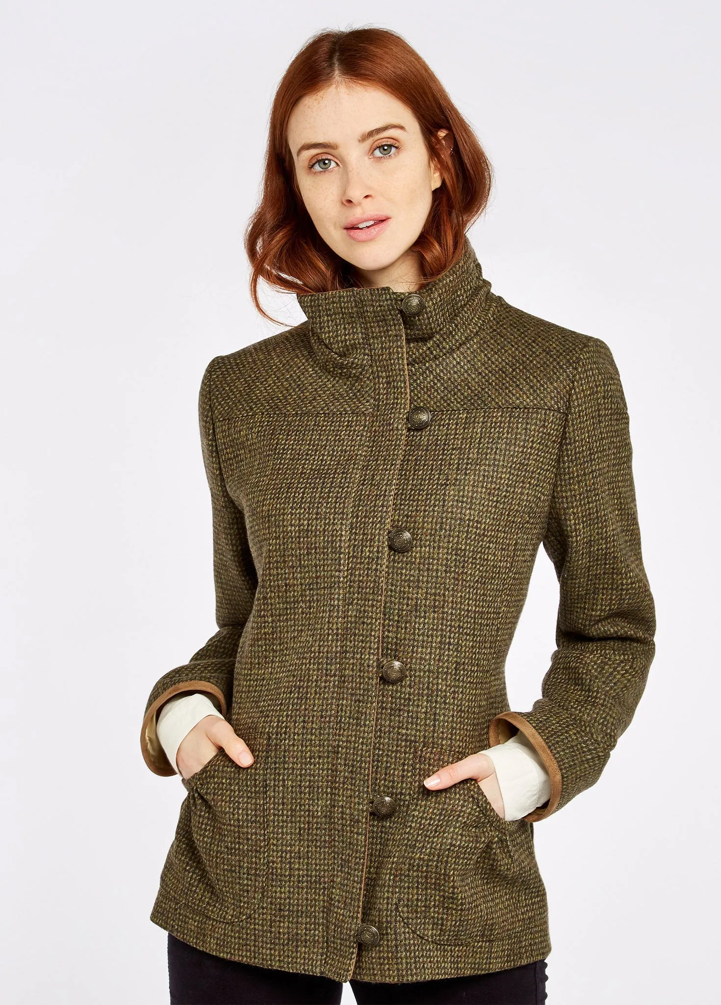 Bracken Tweed Coat - Heath