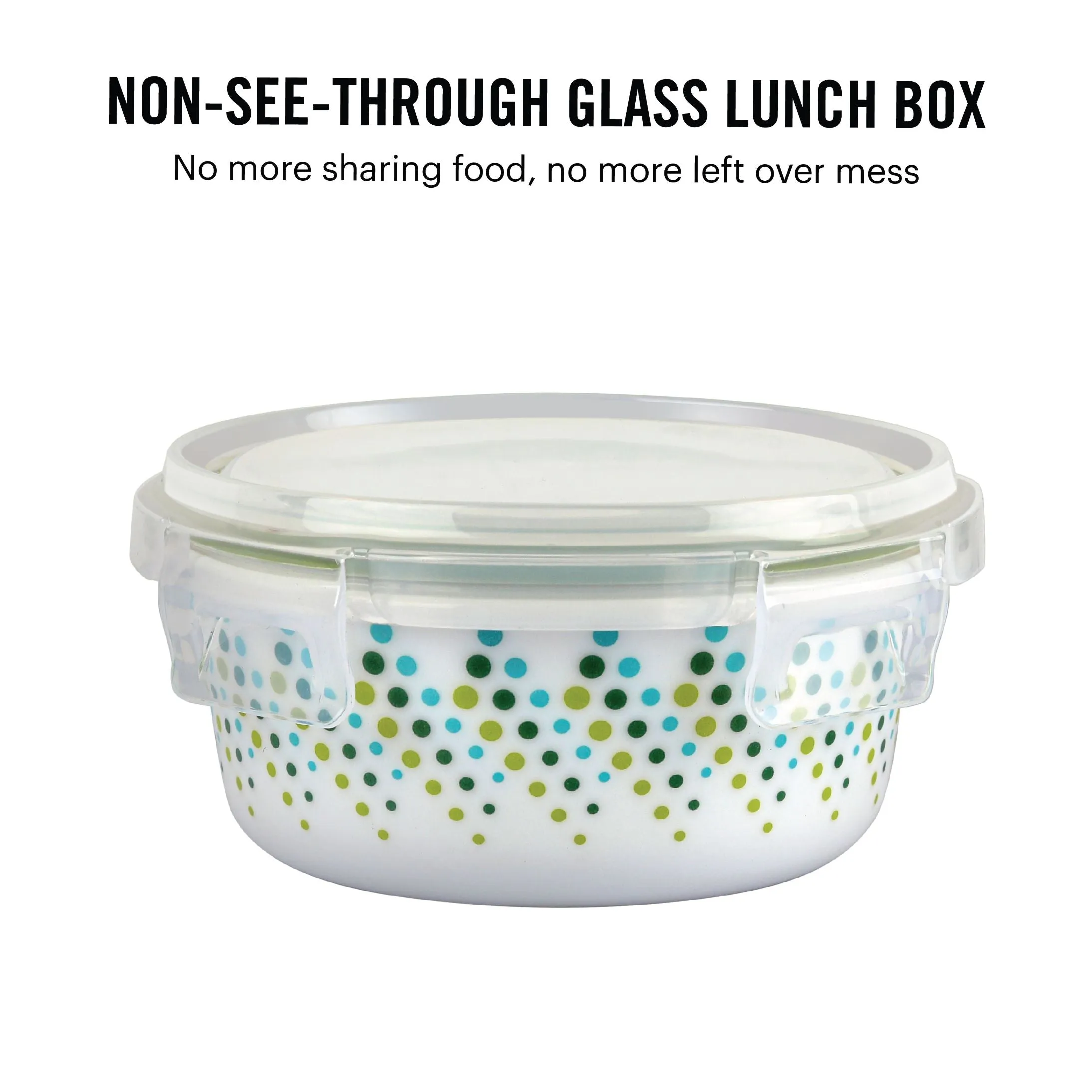 Bubble Drop Opalware Lunch Box with Jacket