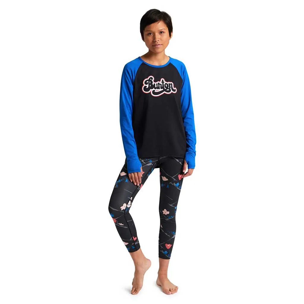 Burton Womens Thermal Tech Tee - True Black/Lapis Blue