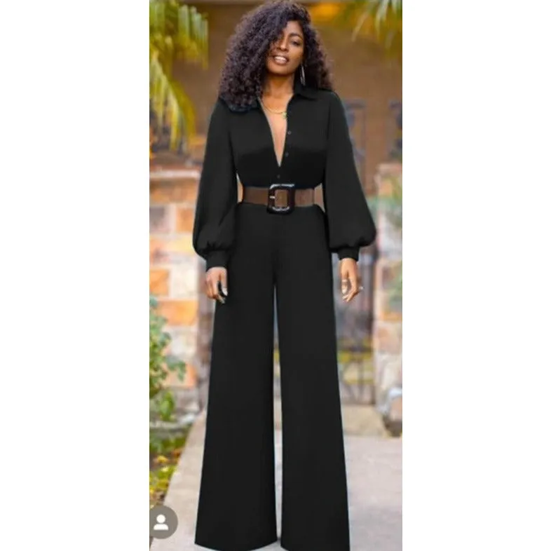 Button Detailed Overall Jumpsuit