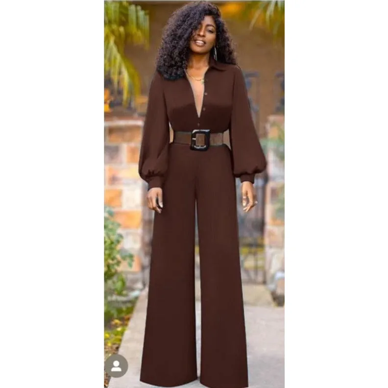 Button Detailed Overall Jumpsuit