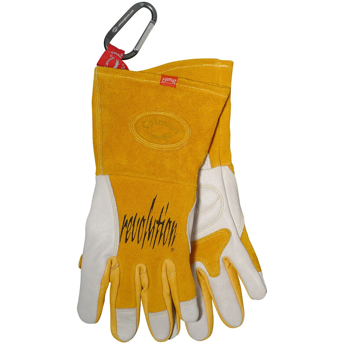 Caiman 1810 Premium Cow Grain MIG/Stick with Padded Reinforced Palm-2-Layer Insulated Back Welder's Glove (One Dozen)