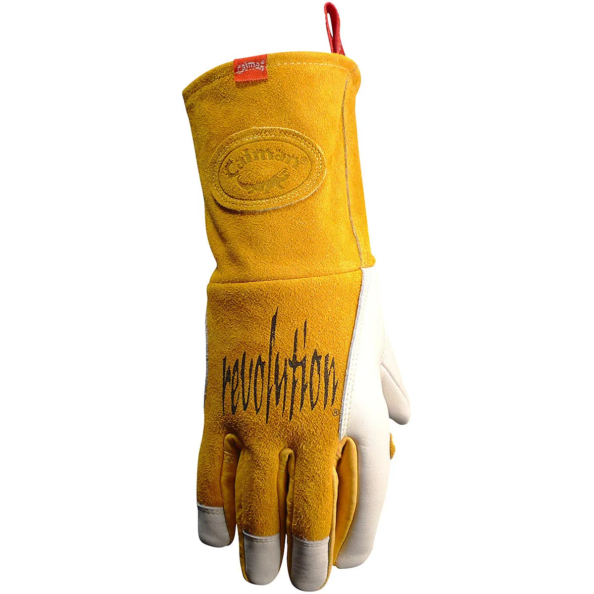 Caiman 1810 Premium Cow Grain MIG/Stick with Padded Reinforced Palm-2-Layer Insulated Back Welder's Glove (One Dozen)