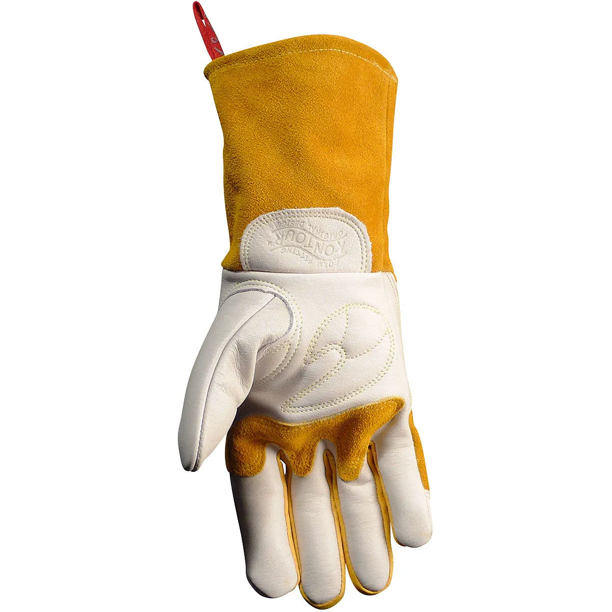 Caiman 1810 Premium Cow Grain MIG/Stick with Padded Reinforced Palm-2-Layer Insulated Back Welder's Glove (One Dozen)