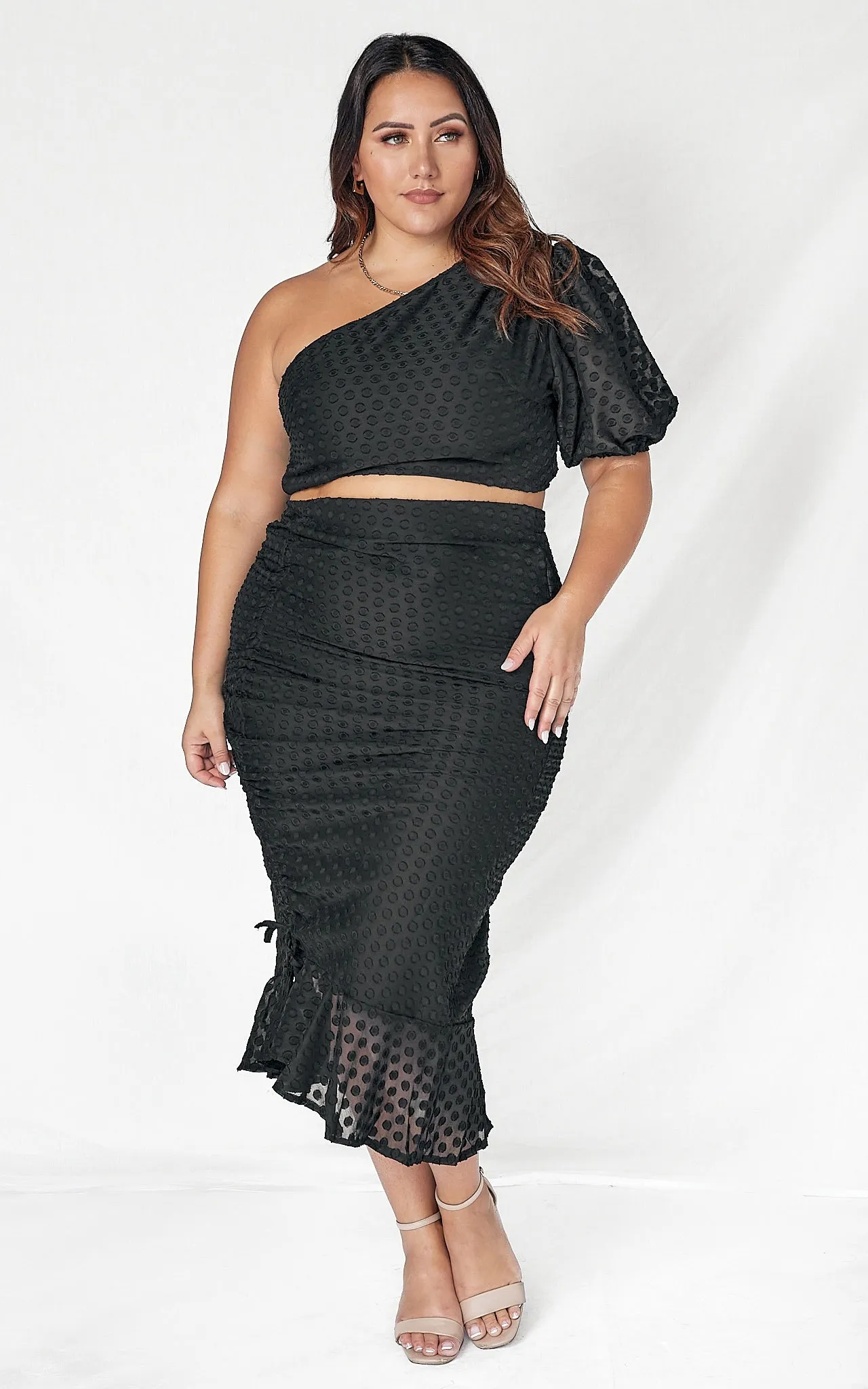 Cali Skirt - Black Texture