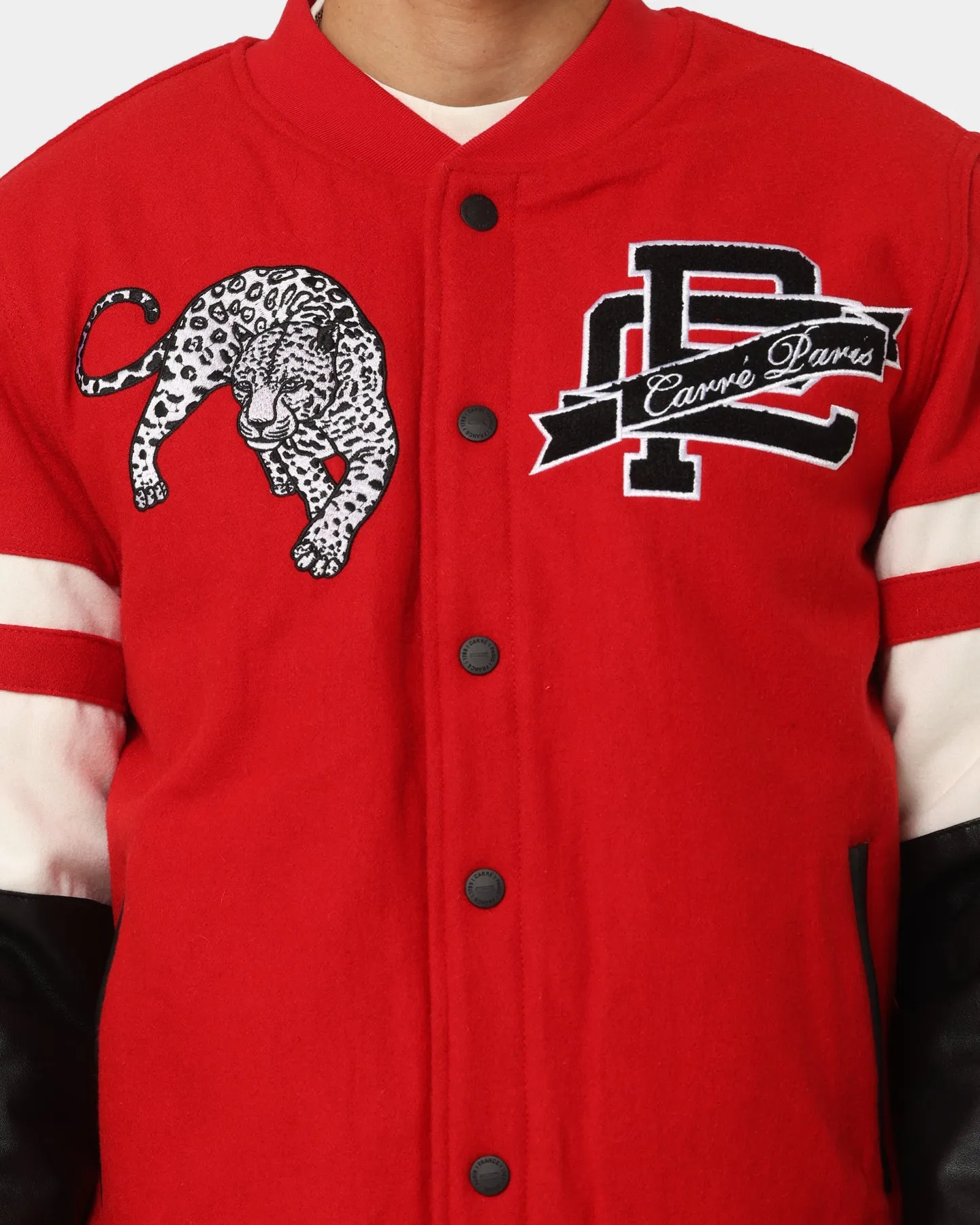 Carre Leo Varsity Jacket Red