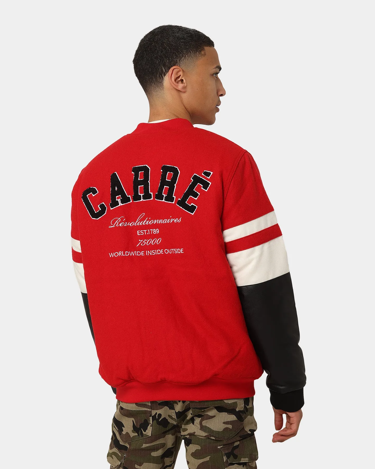 Carre Leo Varsity Jacket Red