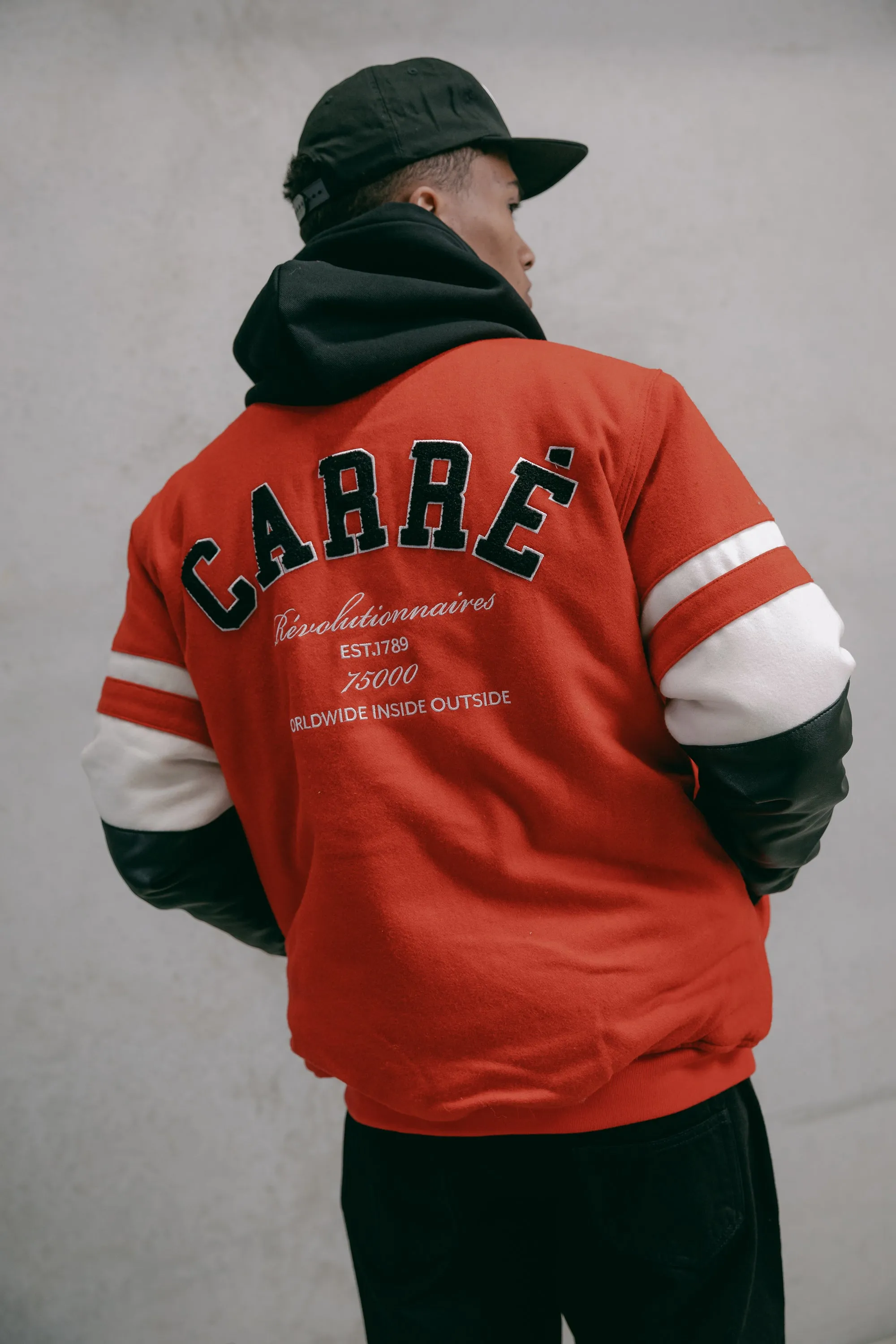 Carre Leo Varsity Jacket Red