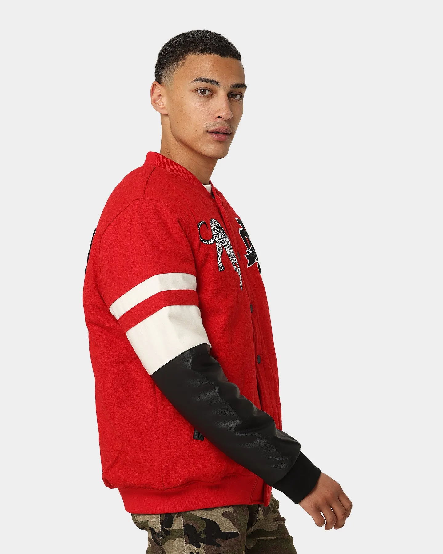 Carre Leo Varsity Jacket Red