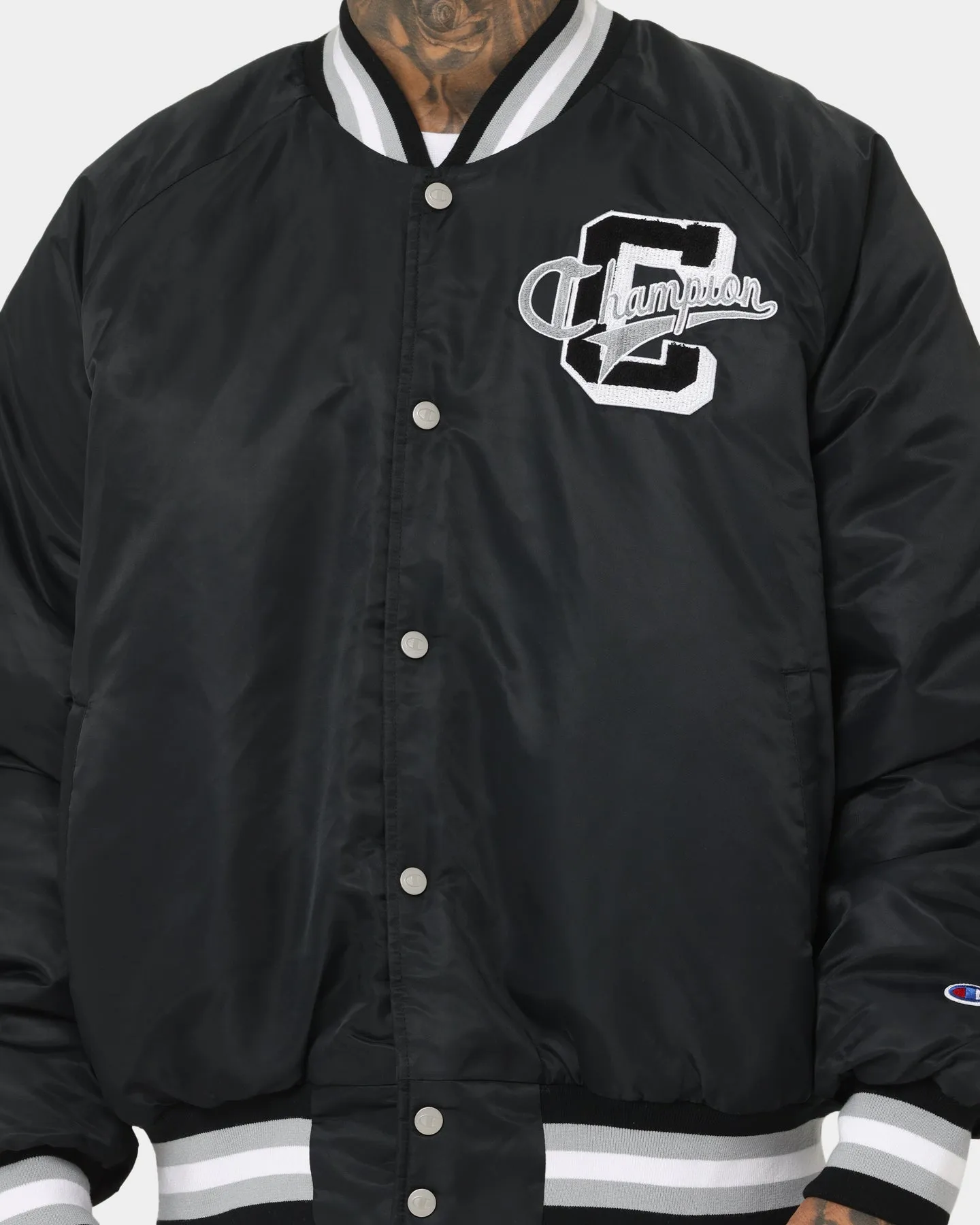 Champion LFS Letterman Jacket Black