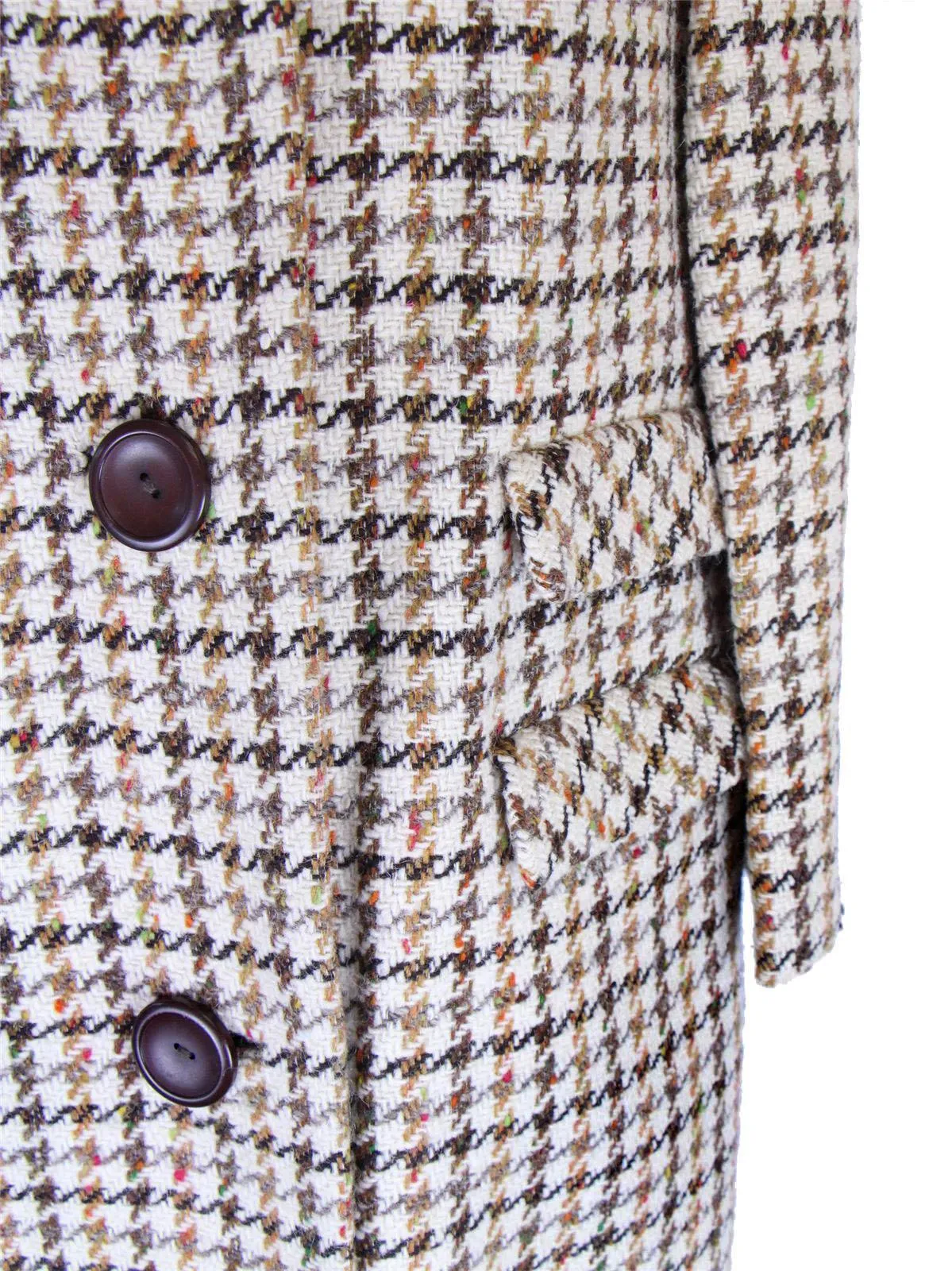 Check Tweed Vintage 1960s Coat By Alexon