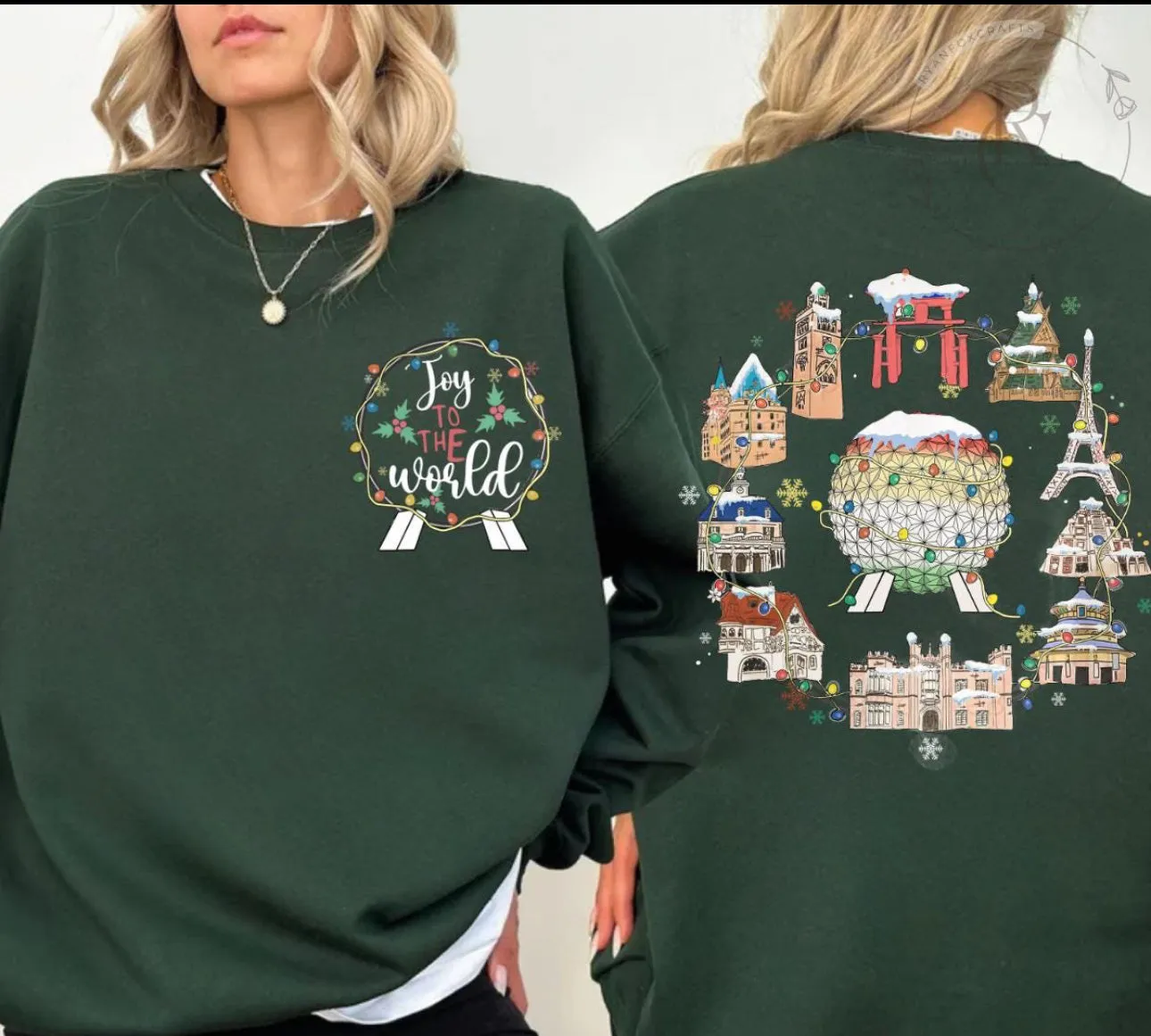 Christmas Joy to the World Crewneck Sweatshirt