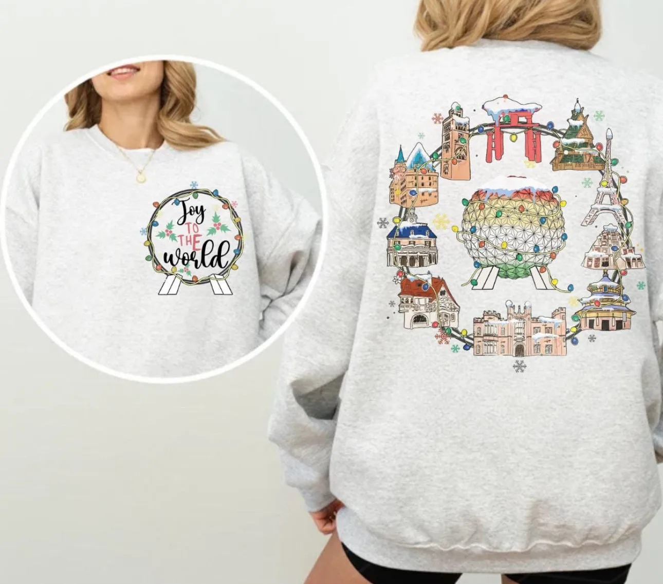 Christmas Joy to the World Crewneck Sweatshirt