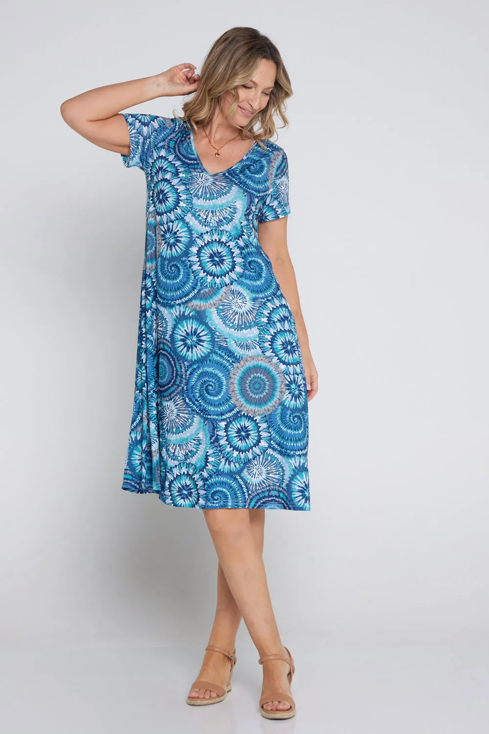 Christobel Dress - Ocean Swirl