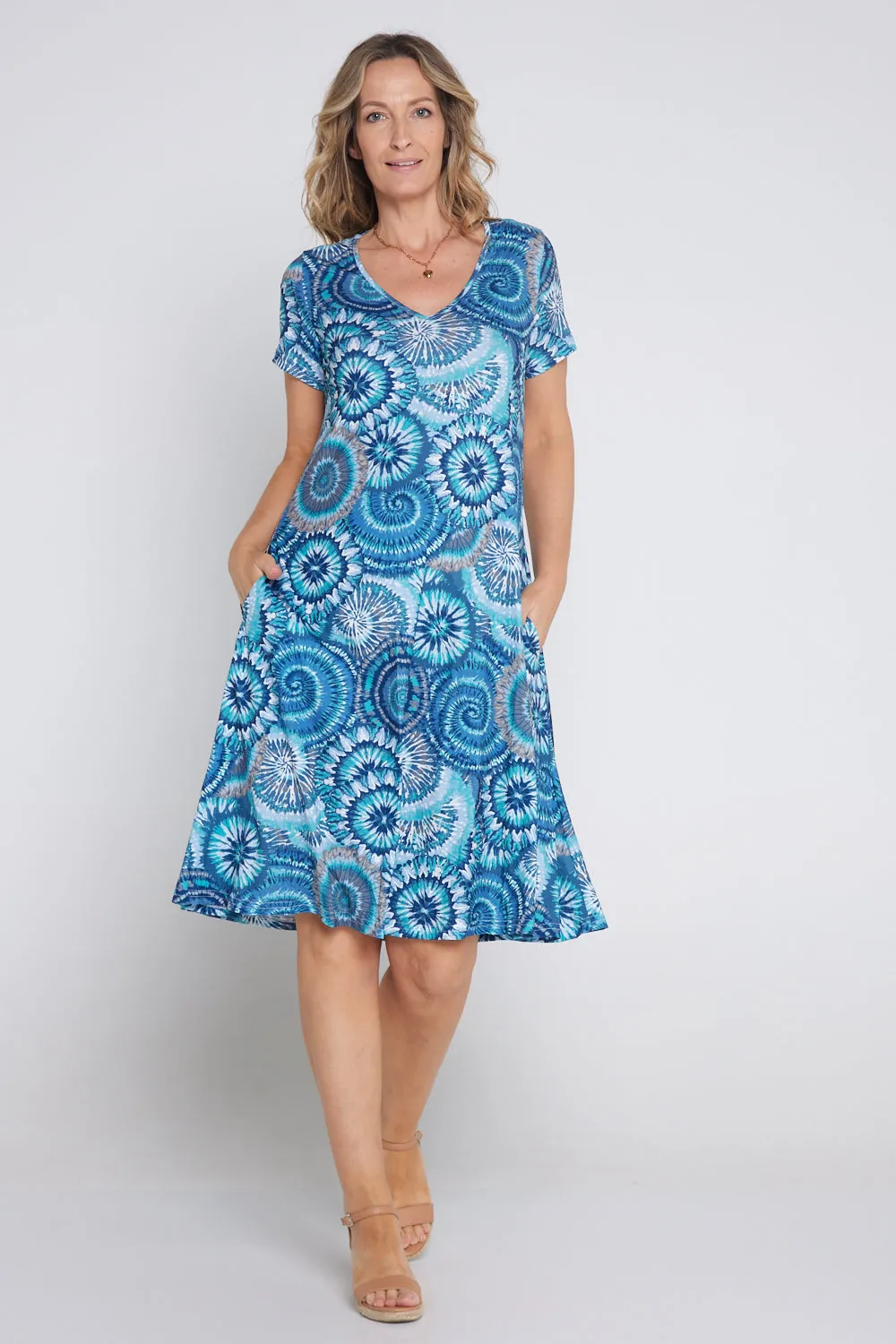 Christobel Dress - Ocean Swirl