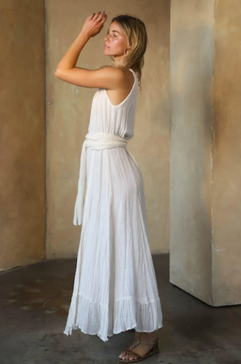 Clubhouse Maxi Dress in White