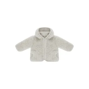 coat jacket sherpa - grey