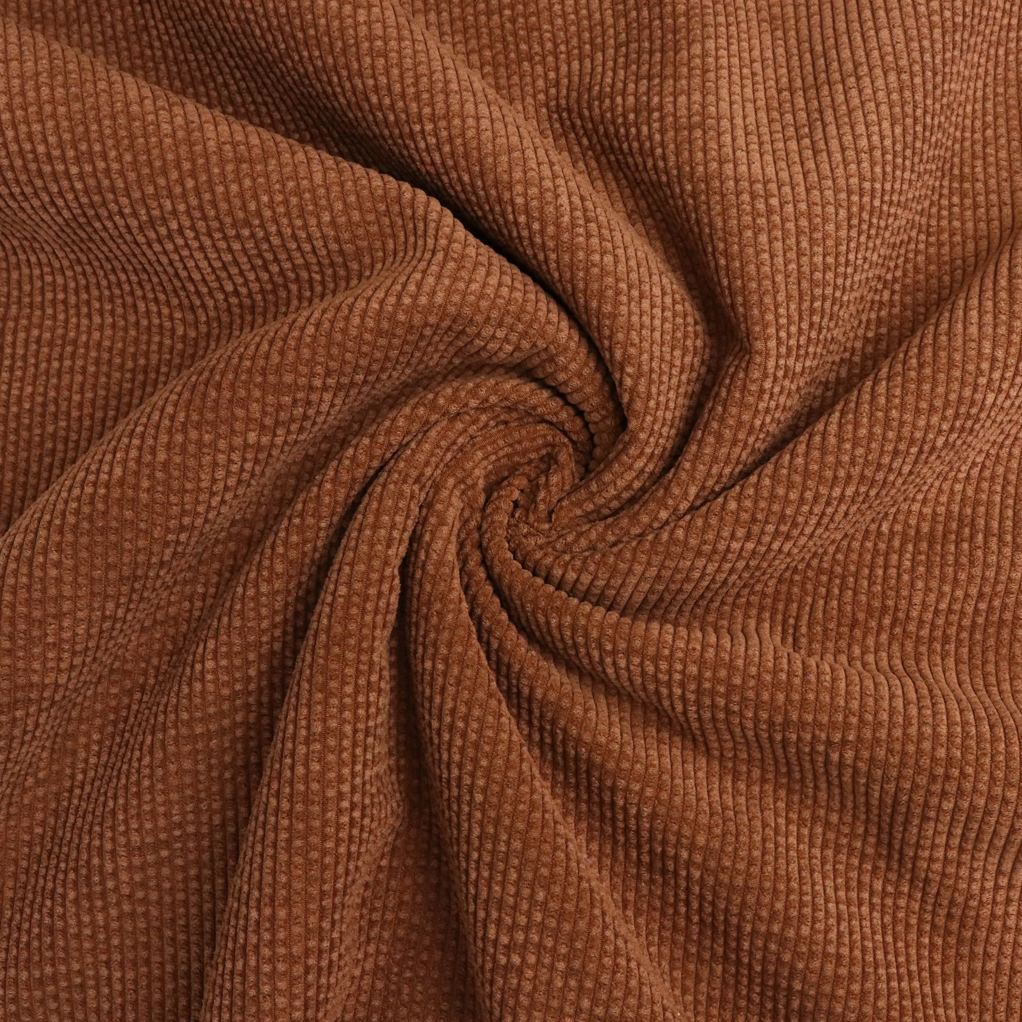 Corduroy Faux Fur Back - Caramel