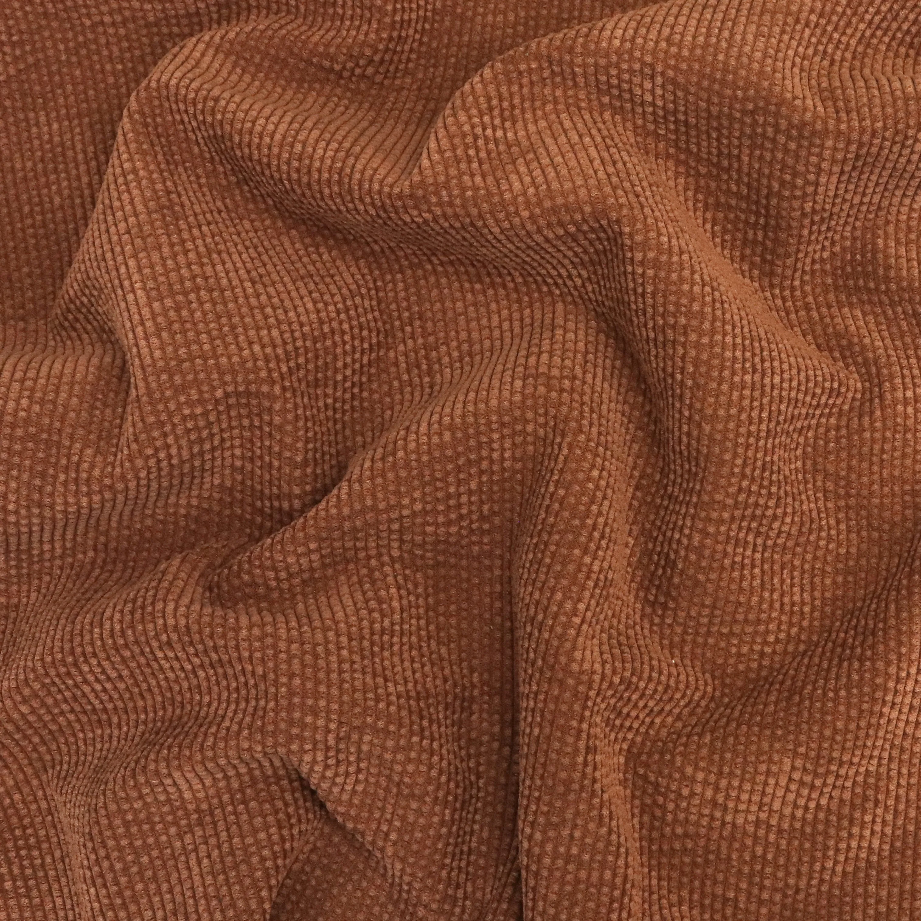 Corduroy Faux Fur Back - Caramel