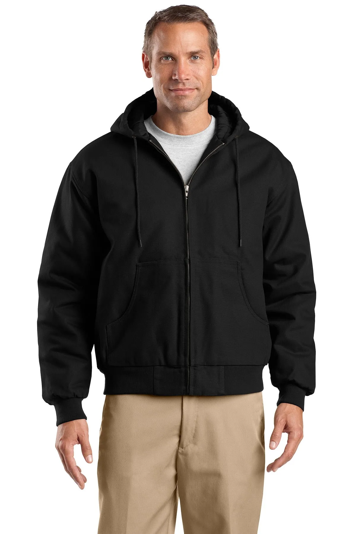 CornerStone® Tall Duck Cloth Hooded Work Jacket. TLJ763H