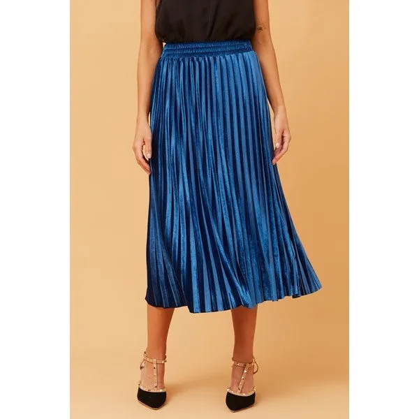 CORY PLEATED MIDI SKIRT