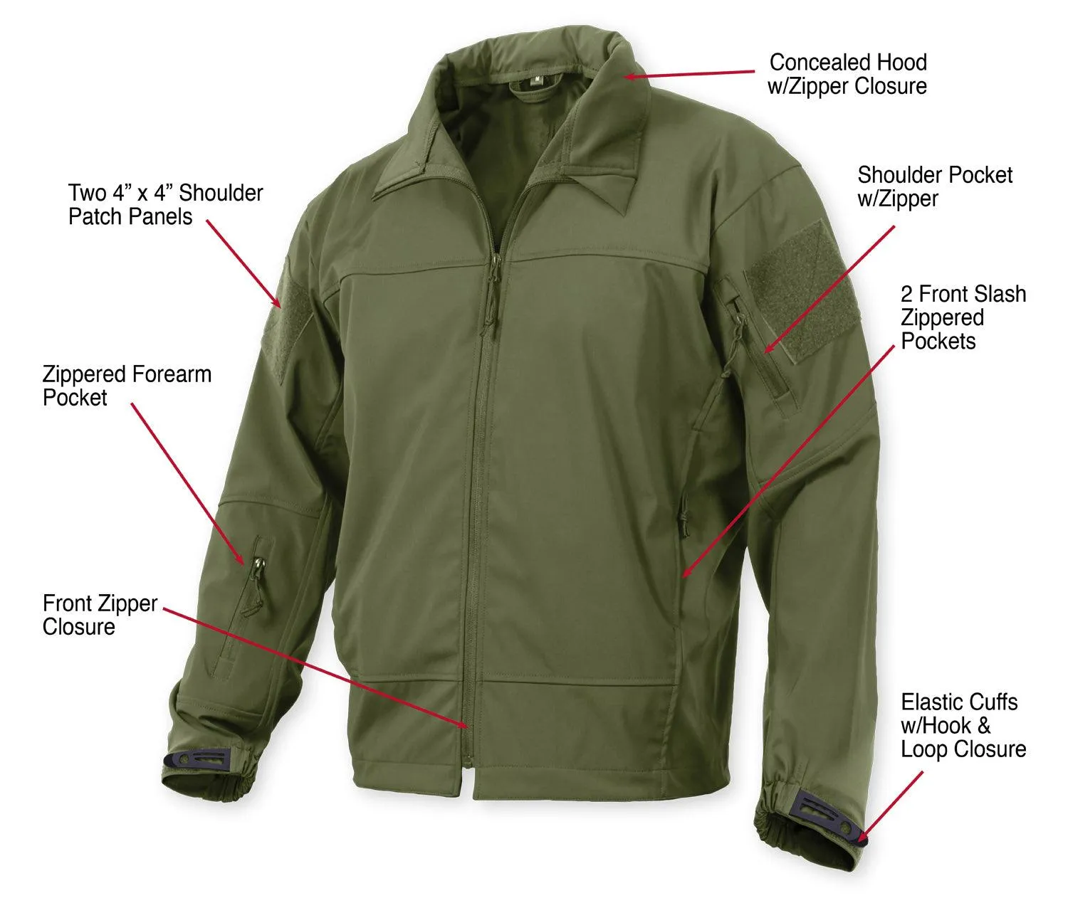 Covert Ops Lightweight Soft Shell Jacket