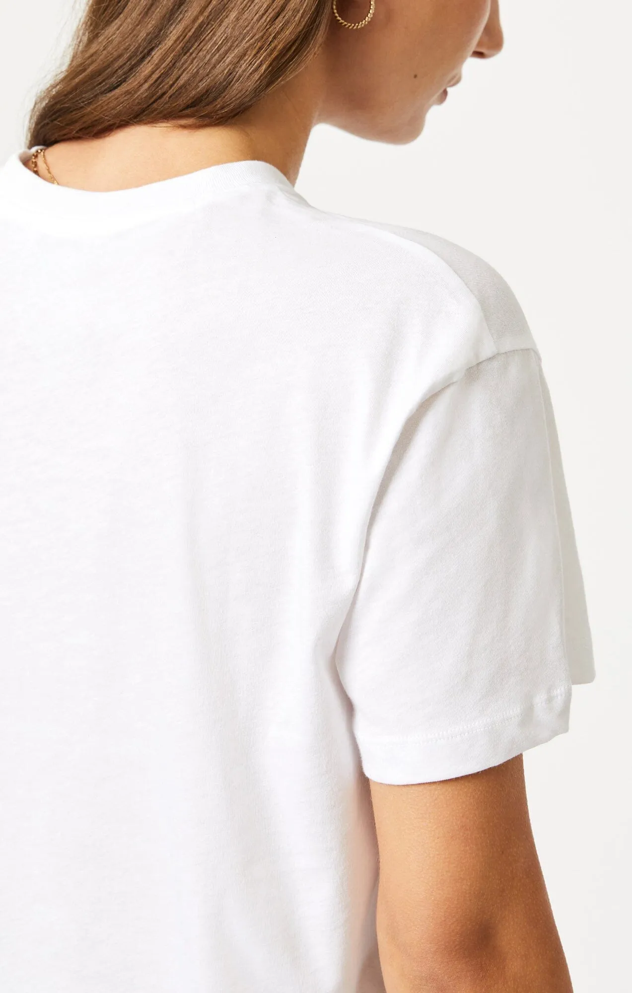 CREW NECK T-SHIRT IN WHITE