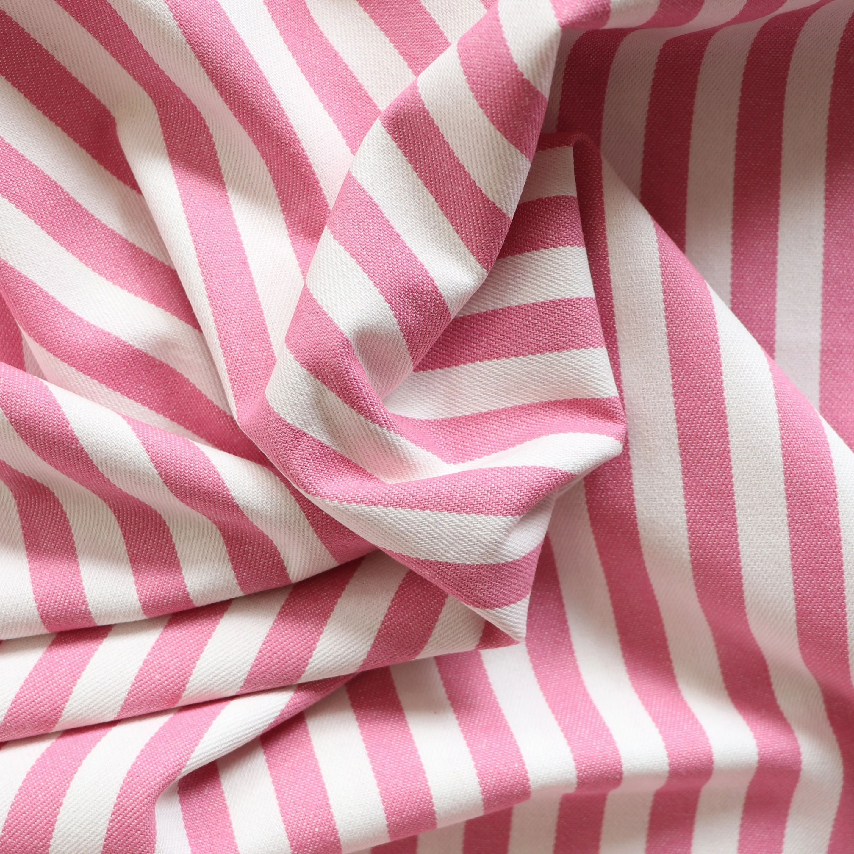 Denim 7.7oz - Yarn Dyed Stripe - Pink