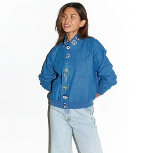 Denim Astrid Bomber