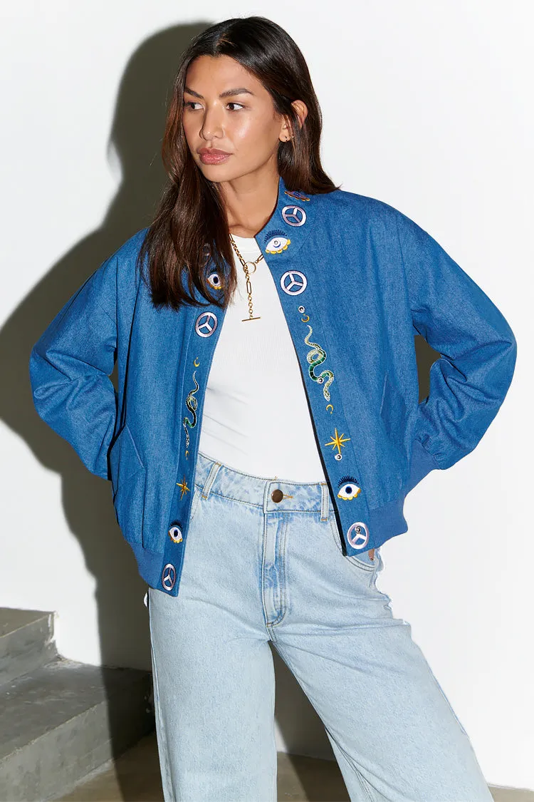 Denim Astrid Bomber