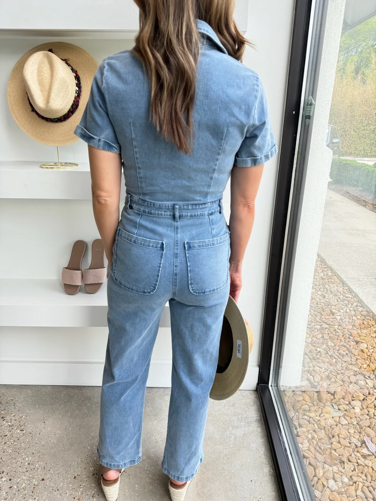 Denim Utility Jumpsuit